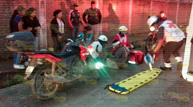 Cae motociclista y se abre la cabeza en Naranjos Cae motociclista y se abre la cabeza en Naranjos