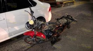 Chocan particular y motociclista en Tuxpan, un lesionado Chocan particular y motociclista en Tuxpan, un lesionado