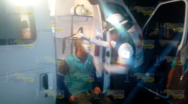 Joven derrapa en la carretera Álamo - Potrero del Llano Jóven derrapa en la carretera Álamo - Potrero del Llano