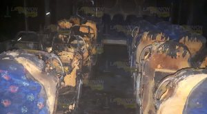 Sujetos incendian autobús en Tuxpan Sujetos incendian autobús en Tuxpan