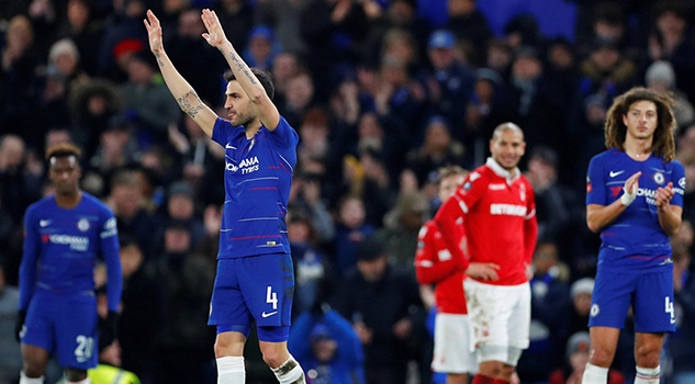 Fábregas se despide del Chelsea entre lágrimas