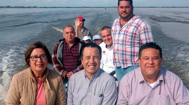 Atiende Gobernador contaminación en Sistema Lagunar María Lizamba