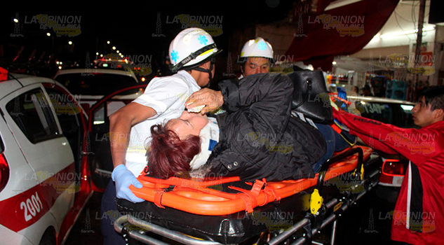 Mujer herida en colisión frente a Garibaldi