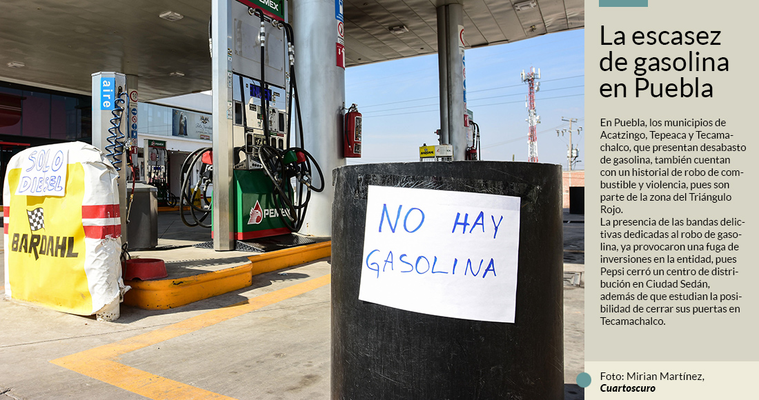 Los tres municipios enclavados en el corazón del huachicol en Puebla se quedaron sin gasolina