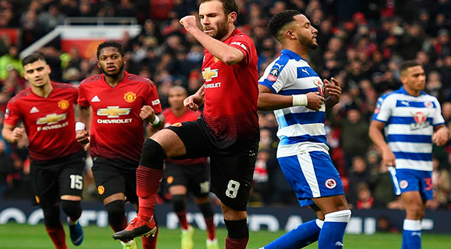 United sigue sonriendo; venció al Reading y avanzó en la FA Cup