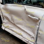 No hizo alto y resulta lesionada