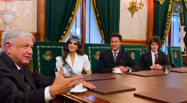 Vanessa Ponce de León, la primera Miss World mexicana, y su sorpresiva reunión con AMLO