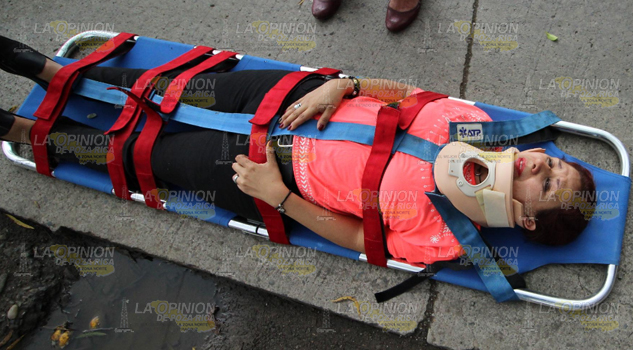 Cinco personas lesionadas en brutal choque en la carretera Tihuatlán-Poza Rica