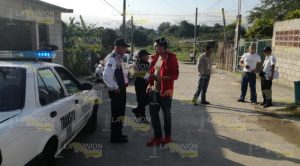 ¡Estrella taxi en un poste! en Tuxpan