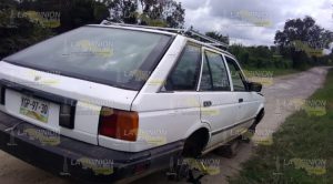 Recuperan auto robado en Tuxpan