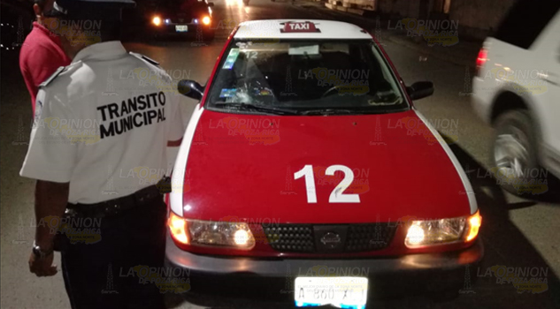 Jardinero arrollado por taxista en Tuxpan