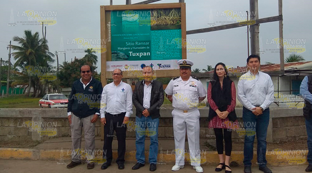 Develan placa de Sitio RAMSAR en Tuxpan