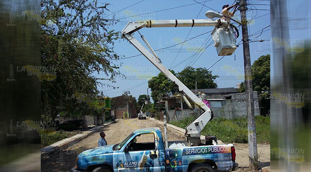 Alumbrado público de Álamo es prioridad