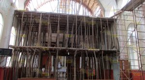 Lenta, pero avanza la obra de la Parroquia en Cerro Azul Lenta, pero avanza la obra de la Parroquia en Cerro Azul