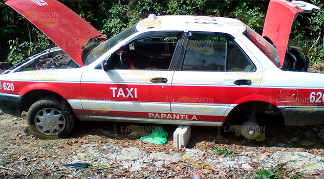 Localizan taxi desvalijado en la desviación a Paguas Localizan taxi desvalijado en la desviación a Paguas