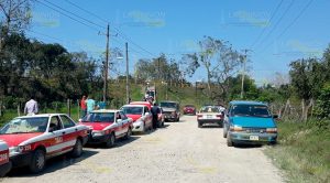 Bloquean caseta del puente JOLOPO en Álamo Bloquean caseta del puente JOLOPO en Álamo