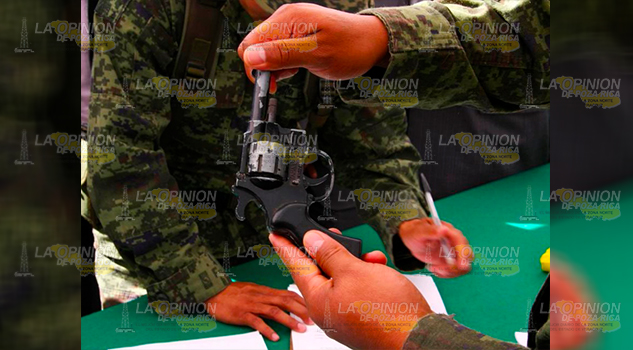 Regularizan posesión de armas de fuego en Tuxpan