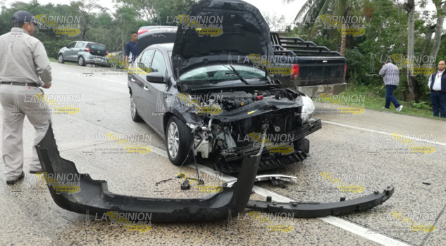 Doble accidente en la autopista; dos personas quedaron heridas
