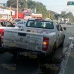 Distraído destroza taxi en accidente