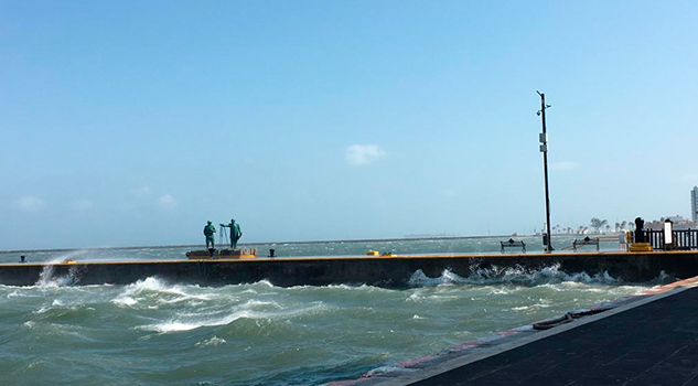 Reportan racha máxima de 95.1 km/h por evento de norte en Veracruz - Boca del Río