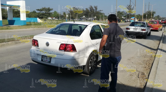 Derribado por veloz automóvil sobre el libramiento Adolfo López Mateos de Tuxpan