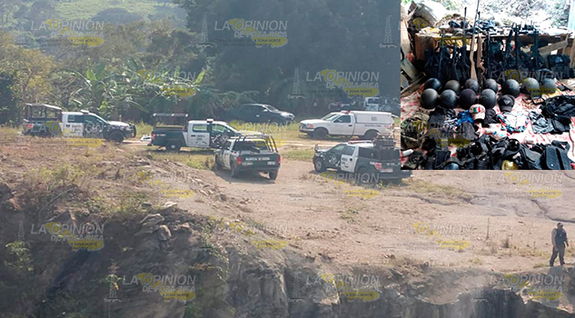 Abaten a 3 integrantes de célula criminal, en Misantla; Fuerza Civil aseguró 3 camionetas, armamento y equipo táctico