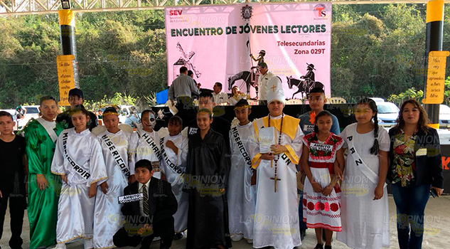 Alumnos de telesecundarias realizan Encuentro de Jóvenes Lectores en Coatzintla Alumnos de telesecundarias realizan Encuentro de Jóvenes Lectores en Coatzintla