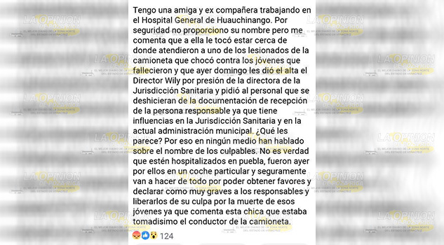Encubren a homicidas en la Jurisdicción Sanitaria de Huauchinango Encubren a homicidas en la Jurisdicción Sanitaria de Huauchinango