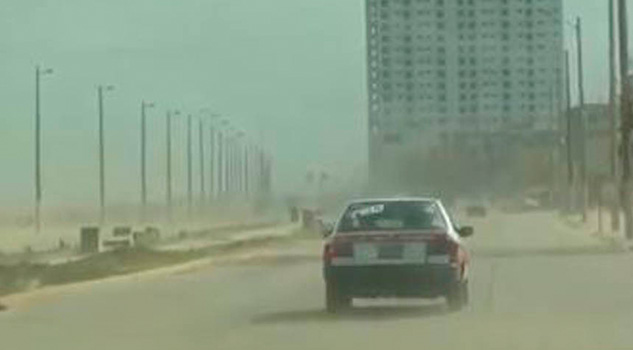 Frente frío provoca tormenta de arena en Coatzacoalcos Frente frío provoca tormenta de arena en Coatzacoalcos