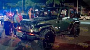 Intenta ganar el paso y choca en Tuxpan Intenta ganar el paso y choca en Tuxpan