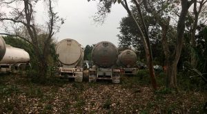 Recuperan fuerzas del orden camiones torton y cisternas en Joachín Recuperan fuerzas del orden camiones torton y cisternas en Joachín