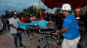 Se desploma andamio en el interior de parroquia en Cerro Azul Se desploma andamio en el interior de parroquia en Cerro Azul