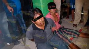 Detienen a 11
delincuentes en la comunidad de Morgadal, fueron puestos a disposición de la FGE Habitantes de la comunidad Mordagal detuvieron a delincuentes