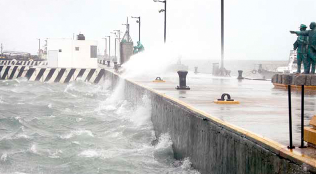 Alerta Gris por "norte" hoy jueves y mañana en Veracruz; habrá rachas de 80 a 90 km/h
