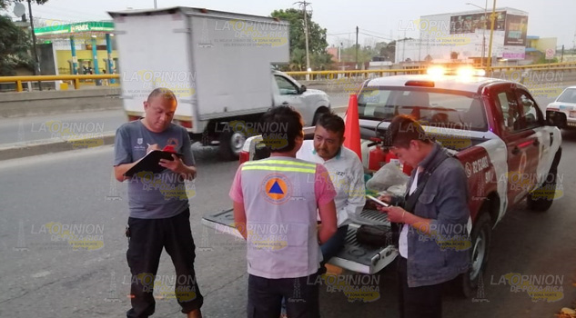 Dos lesionados al derrapar en motocicleta