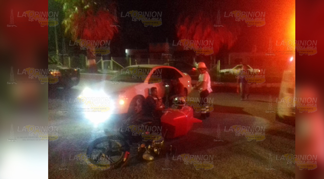 Repartidor de pizzas lesionado en Cerro Azul