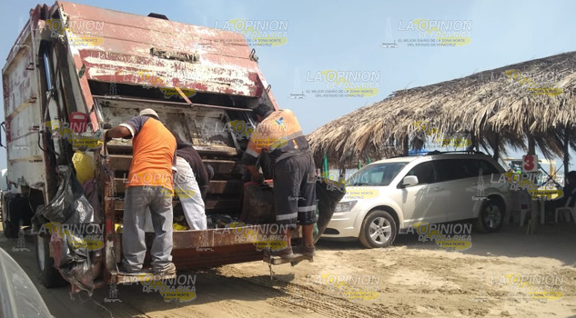 Aumenta basura en playas; recolectan 40 toneladas diarias