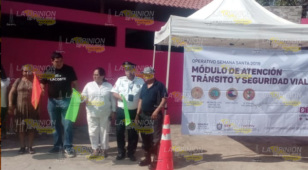 Realizan banderazos de semana santa en la sierra del totonacapan