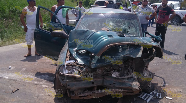 Encontronazo sobre la carretera Tihuatlan – Álamo; Siete lesionados