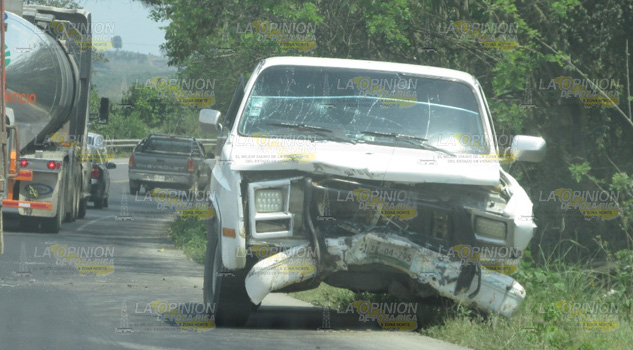 Encontronazo sobre la carretera Tihuatlan – Álamo; Siete lesionados
