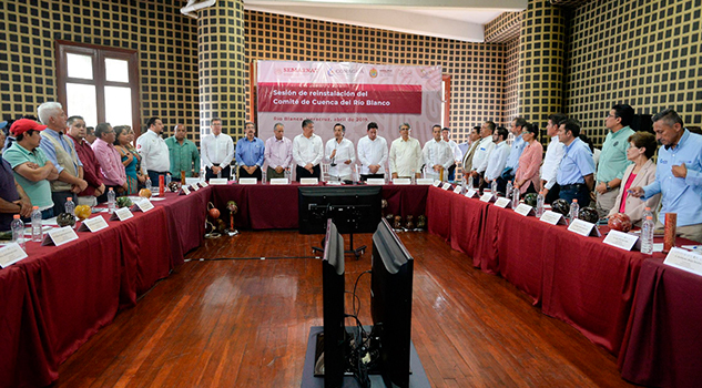 Presentan el Programa Integral de Saneamiento para la Cuenca de Río Blanco