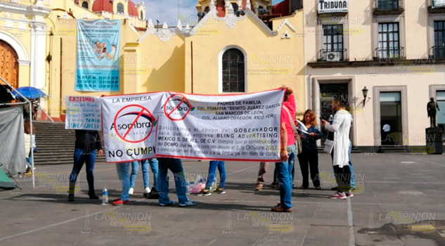 Denuncian incumplimiento de Asombra en primaria de San Marcos de León en Xico Denuncian incumplimiento de Asombra en primaria de San Marcos de León en Xico