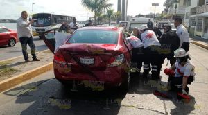 Dos heridos por fuerte choque en Tuxpan