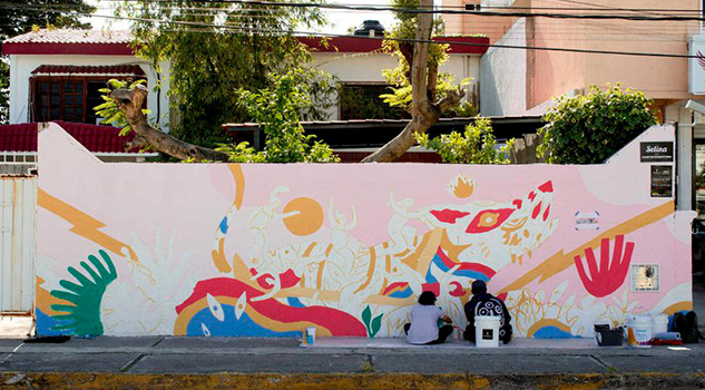 El mural que retrata la fuerza mística de las mujeres mexicanas ante la inseguridad El mural que retrata la fuerza mística de las mujeres mexicanas ante la inseguridad