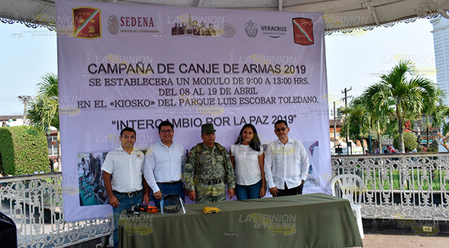 Inicia campaña de Canje de Armas 2019 en Tlapacoyan Inicia Campaña de Canje de Armas 2019 en Tlapacoyan