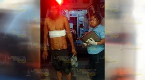 Lo navajeó su mujer por no darle para el gasto en Álamo Lo navajeó su mujer por no darle para el gasto en Álamo