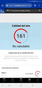 Se dispara contaminación, mala calidad del aire en Poza Rica Se dispara contaminación, mala calidad del aire en Poza Rica