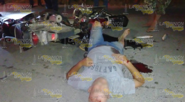 Embarazada muere en choque de motos en Tuxpan