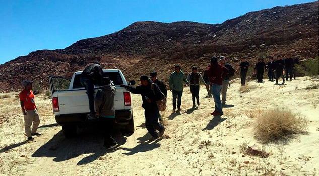 Aseguran a 18 migrantes en Mexicali
