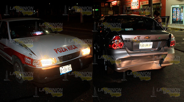 Dos mujeres lastimadas en colisión; taxi choca por alcance Dos mujeres lastimadas en colisión; taxi choca por alcance